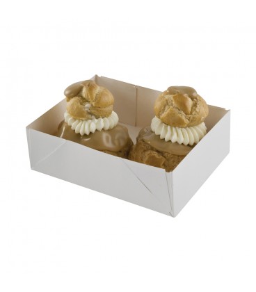 Caissettes patissières blanches