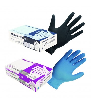 Gants Nitriles Bleus